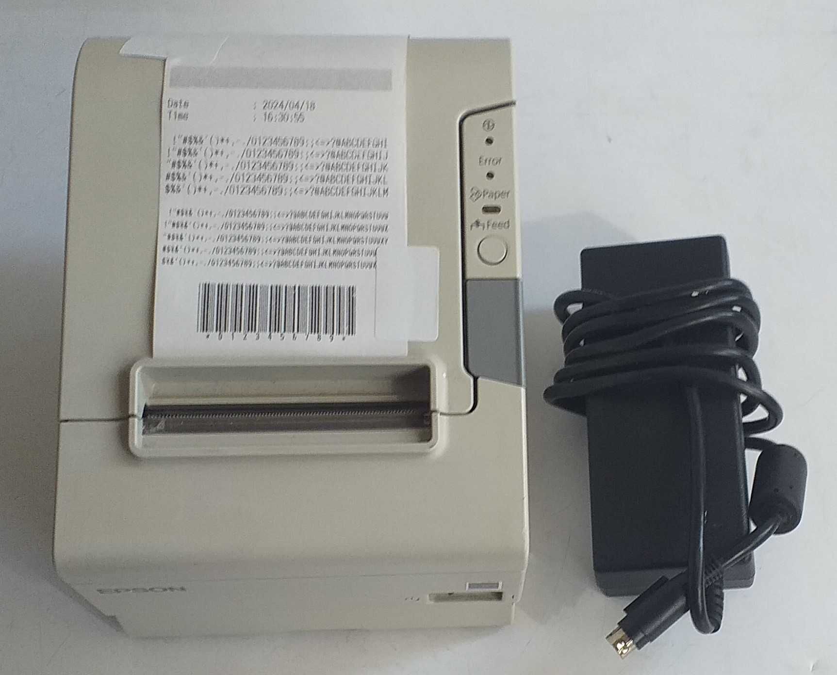 Drukarka EPSON TM-T88V M244A USB RS232 + ZASILACZ + Kabel usb 001