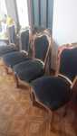 Cadeiras de estilo barroco estofadas à mão
