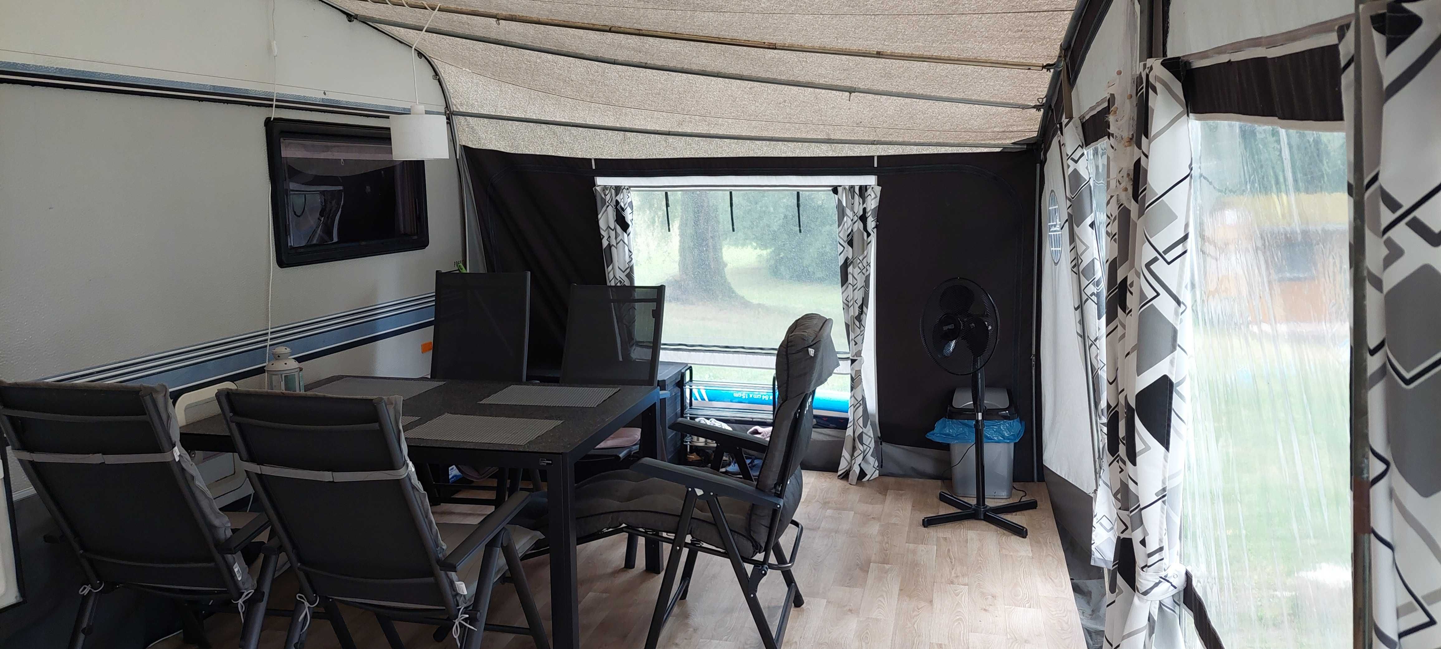Przyczepa kempingowa HOBBY PRESTIGE 545 + przedsion ISABELLA COMMODORE