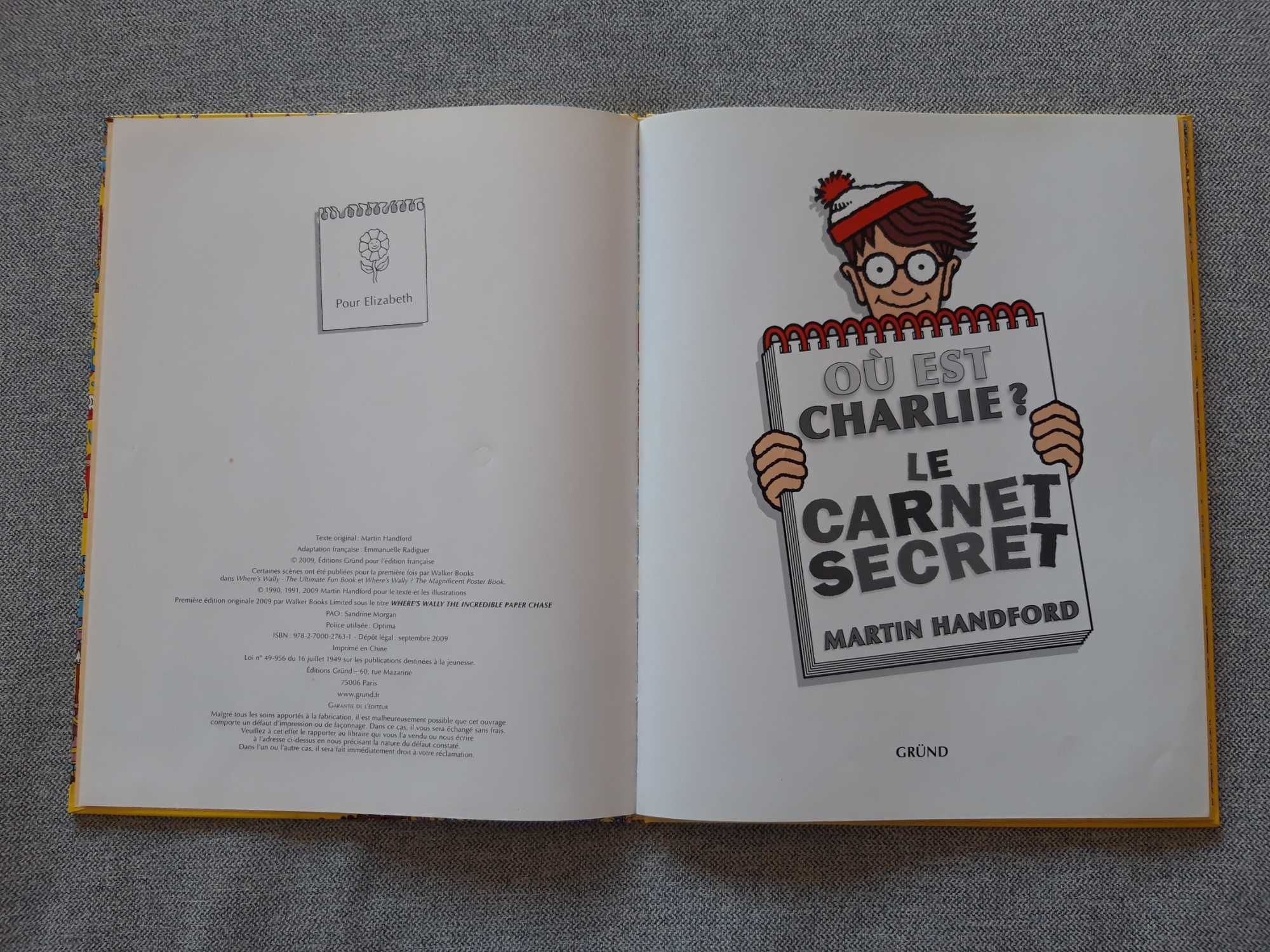 Livro "Oú est Charlie?" de Martin Handford