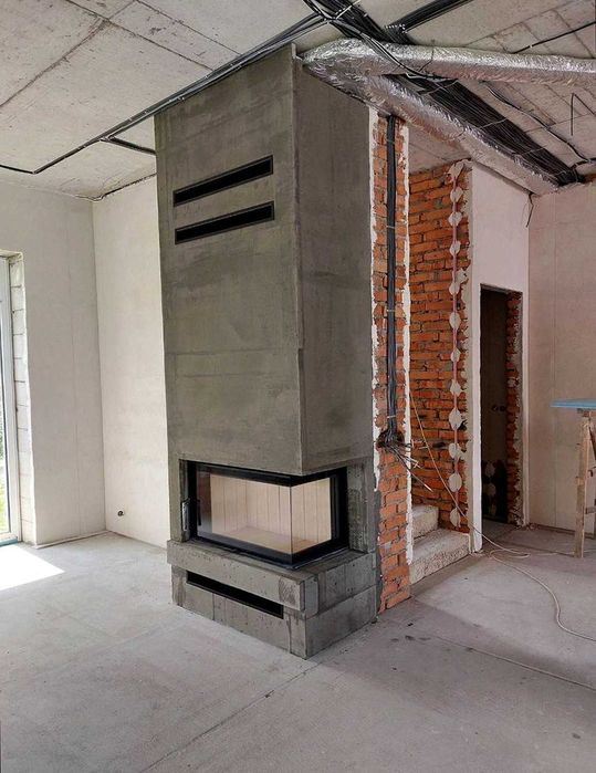 Встановлення камінів + чавунні печі каміни • піч камін