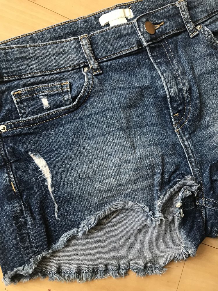 Spodenki jensowe damskie rozm. M/38  H&M