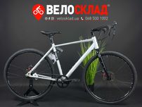 Велосипед міський 28" Pride Caferacer L" рама 2022, сріблястий