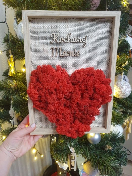 Walentynki Prezent mech czerwony serce na święta Dzień Babci, Mamy