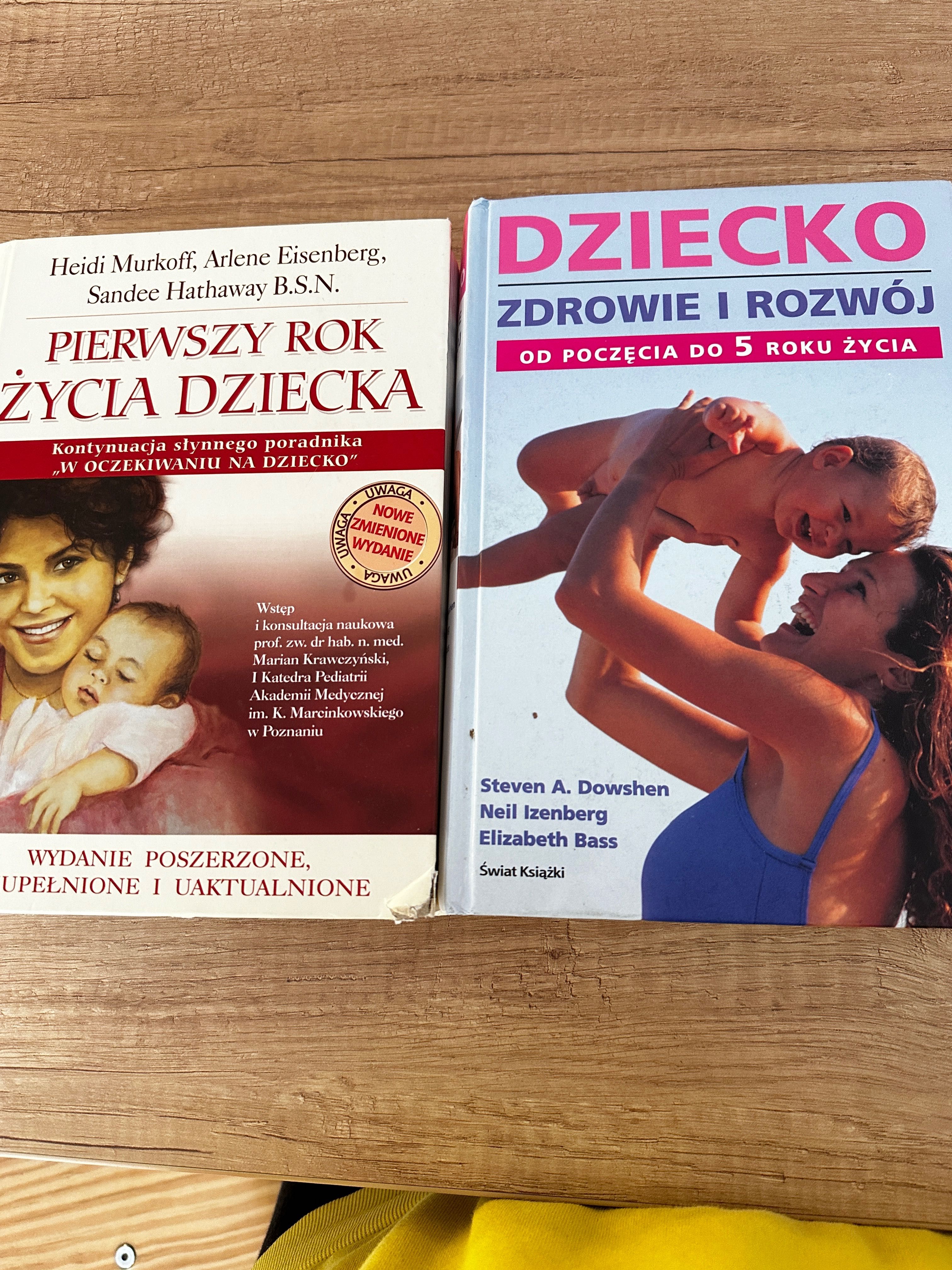 Książki “Pierwszy rok życia dziecka “ i do 5 lat.