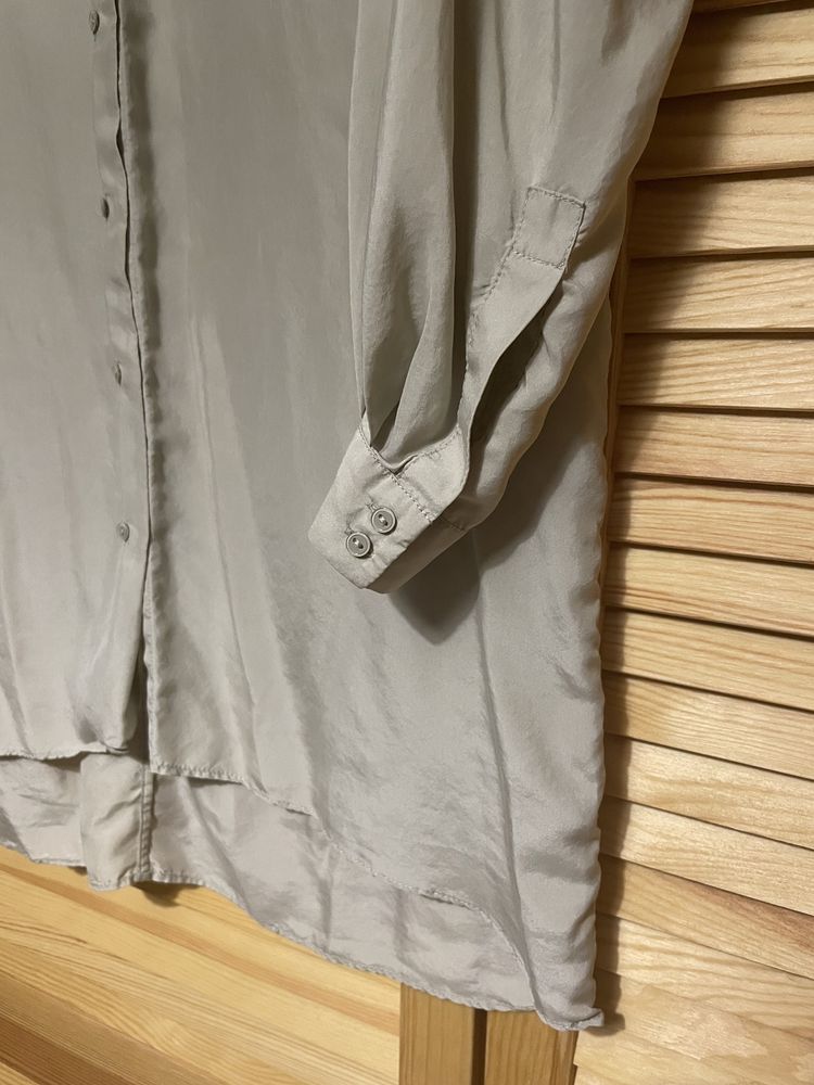 Jedwabna beżowa koszula jak nowa COS M
