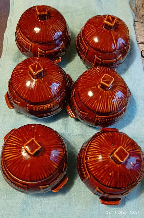 Горшочки набір 6 шт