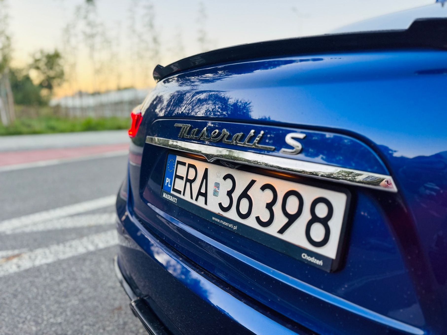 Maserati Ghibli 3.0 V6 Biturbo Wersja S Karbonowe Dodatki Aktywny Wydech ZAMIANA