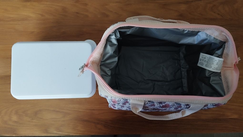 Lunchbox z wkładem chłodzącym 3 pudełka + torba