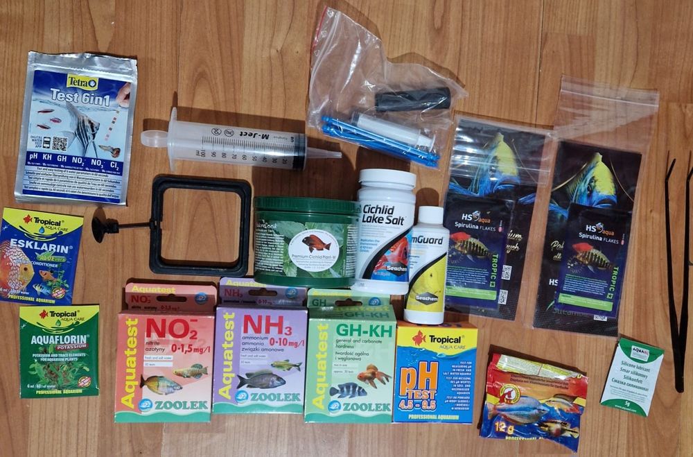 Akwarium z osprzętem
