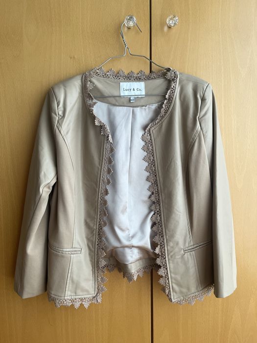 Casaco Bege em Ecopele