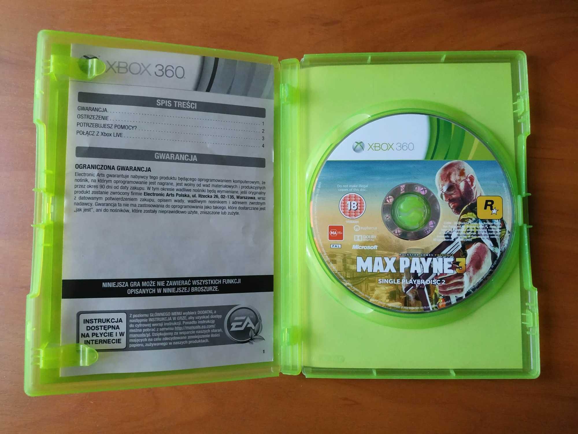 Gra na Xbox 360 - Max Paine 3 - Czytaj opis !!!