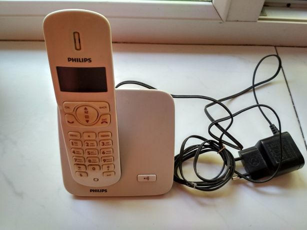 Philips стационарный домашний телефон белый