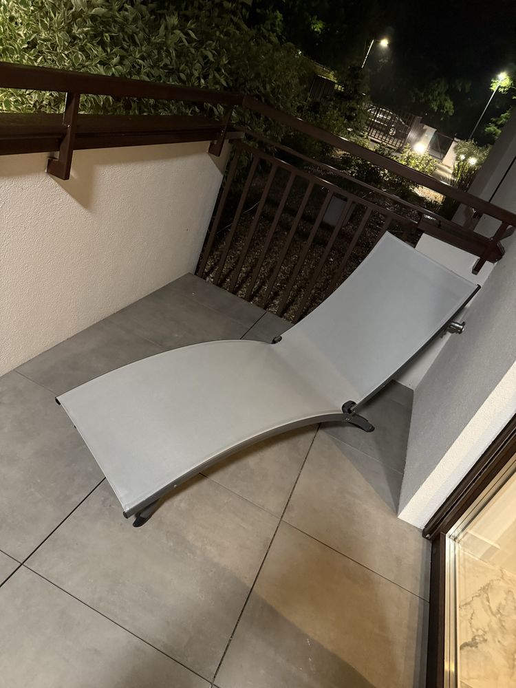 Leżak ogrodowy STAR Pearl aluminiowy, POLECAM!!!