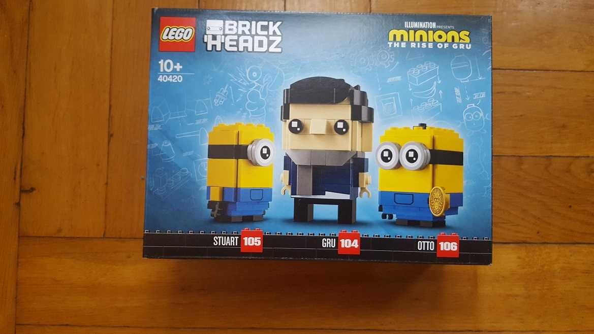 LEGO 40420 Minions Gru, Stuart i Otto z serii: Brickheadz NOWE