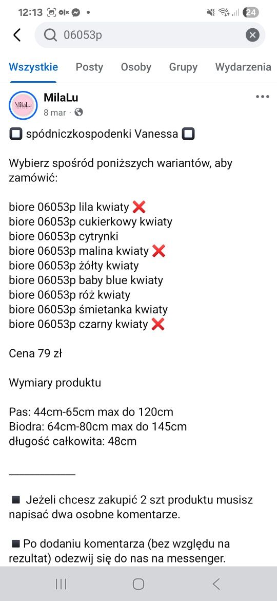 Spódniczko-spodenki Size Plus