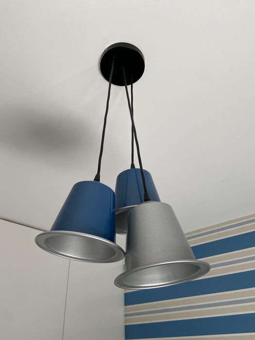 Candeeiro de Teto Exclusivo e Original Triplo - Design Único