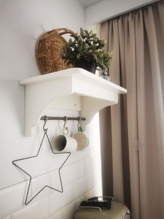 Półka ścienna wisząca kuchenna tornviken ikea 50cm kremowa