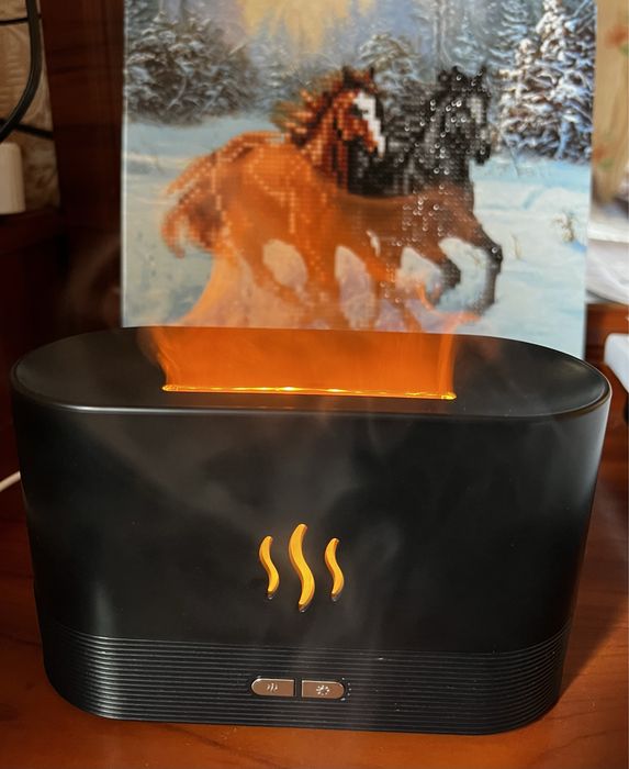 Зволожувач повітря 180мл з ефектом полум'я