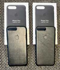 Capas Apple Original IPhone 7 Plus Preta Leather Case