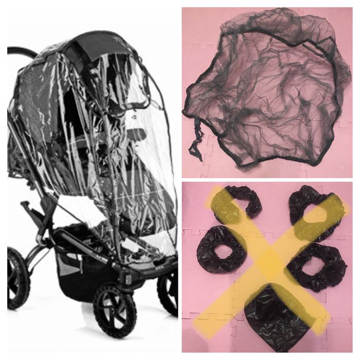 Дождевик и антимоскитная сетка для коляски JANE.