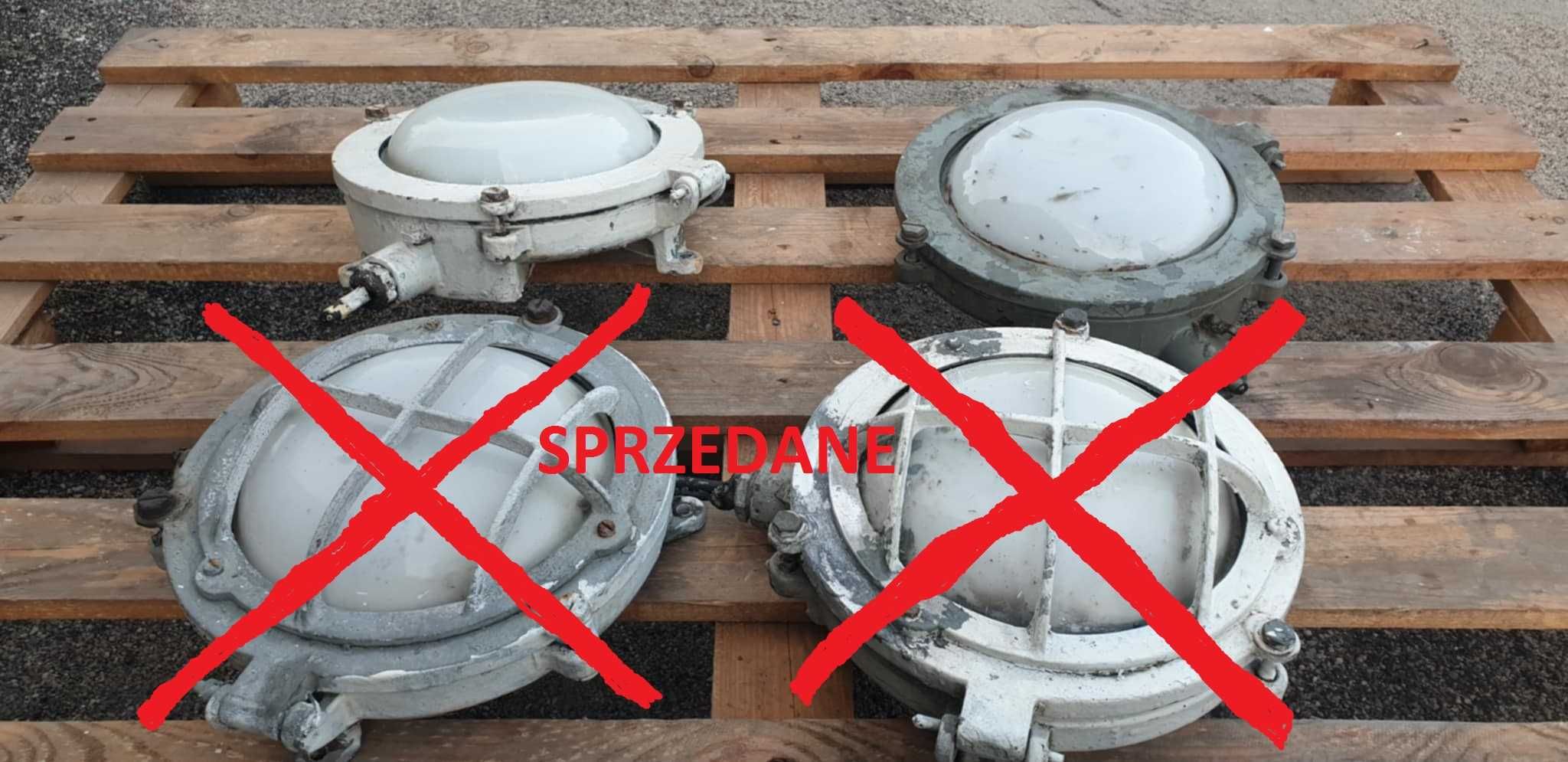 Lampy plafony loft okrętowe do renowacji - OSTATNIE 2szt