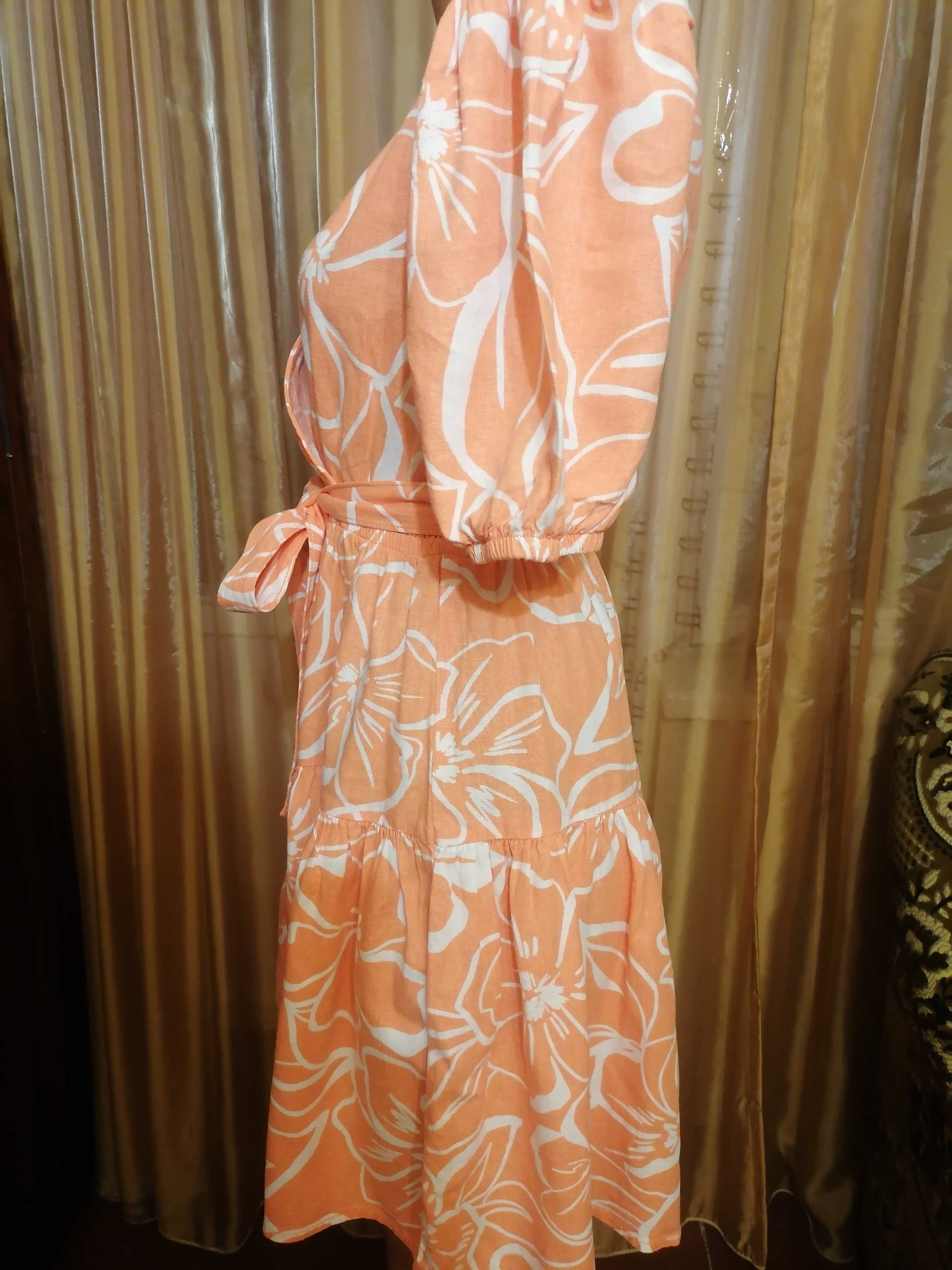 Нова сукня з натуральної тканини від Papaya , 54% льон, розмір S-M
