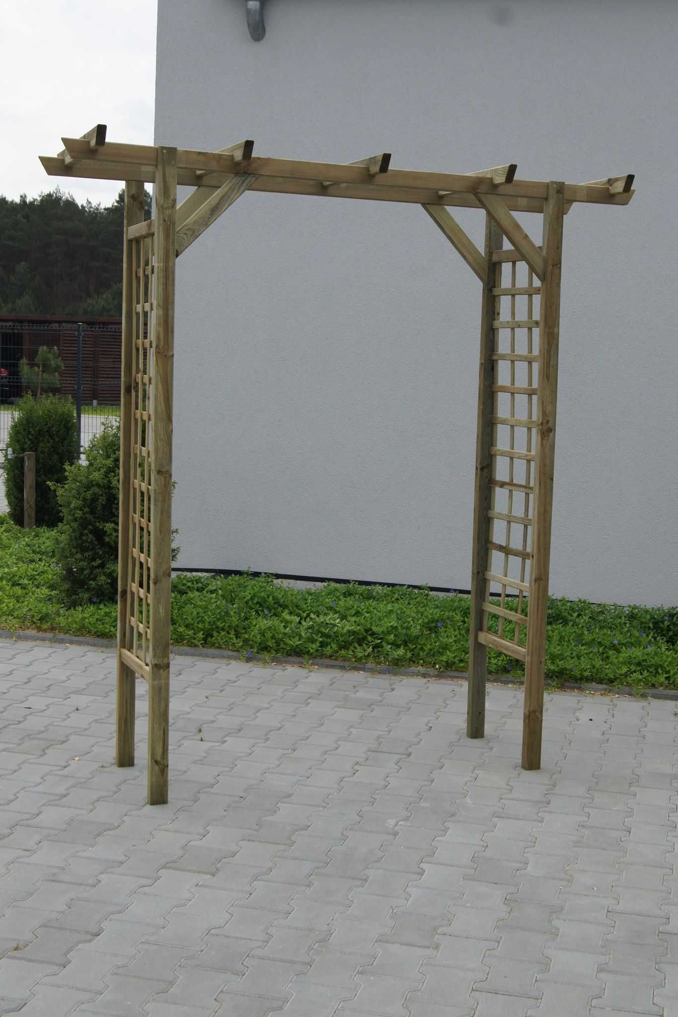 NOWA*wysyłka PIĘKNA pergola ogrodowa drewniana 2m 200cm 180 z drabinką