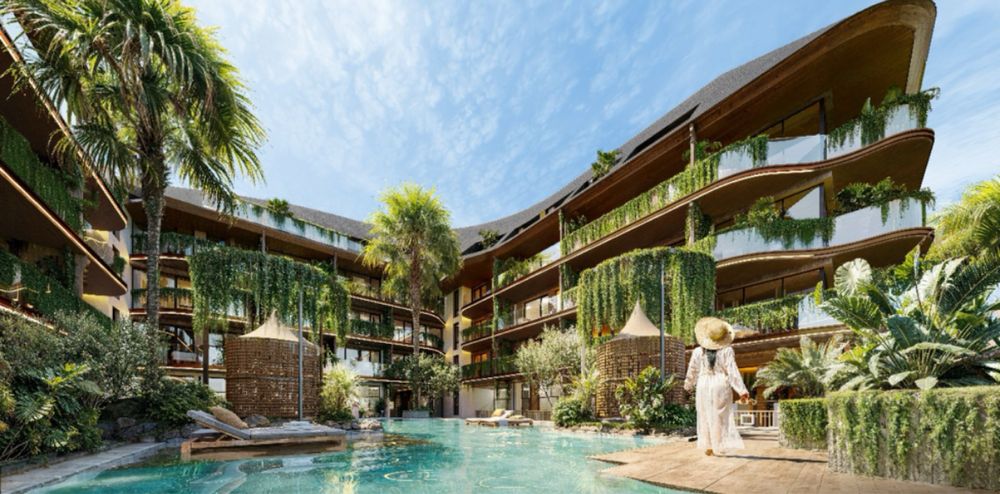 Квартиры под управлением Wyndham на первой линии пляжа Melasti  Бали
