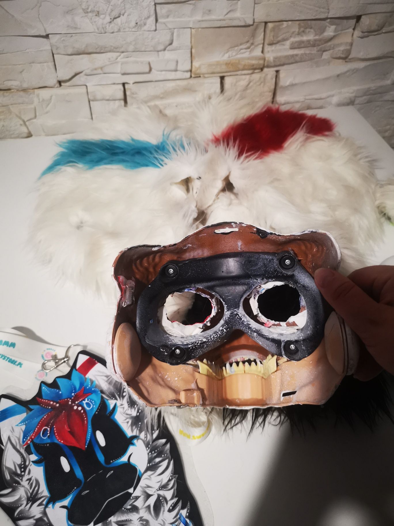Dino maska furry fursuit