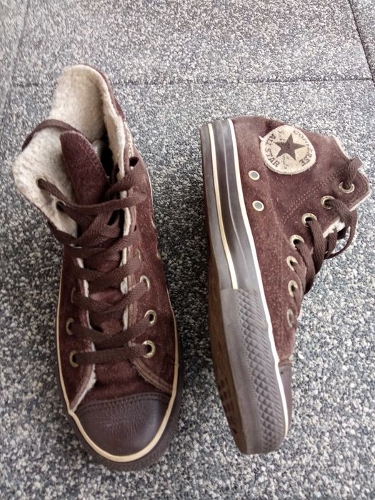 Converse All Star Buty Zamszowe Długie Trampki Tenisówki r37.5