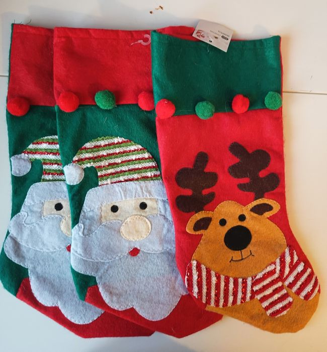 Skarpety świąteczne ozdobne zestaw