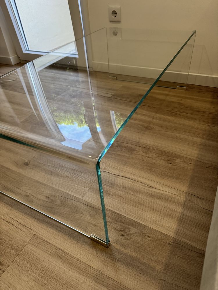Mesa de centro de vidro temperado - Sklum