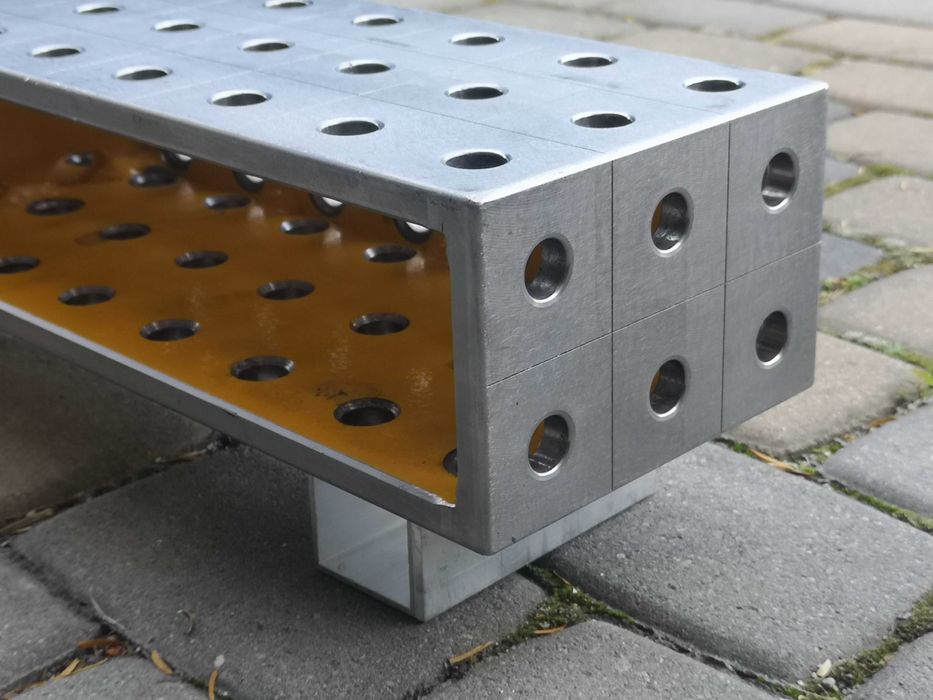 Blok mocujący kształt U 700x150x100 Demmeler system16 stół spawalniczy