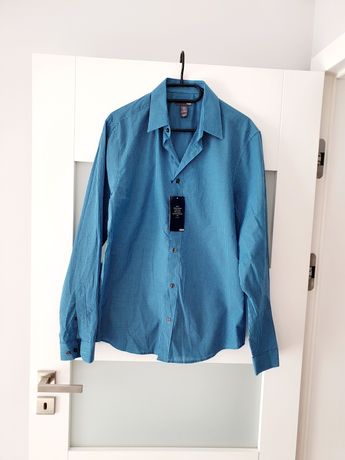 Nowa niebieska koszula H&M m 38