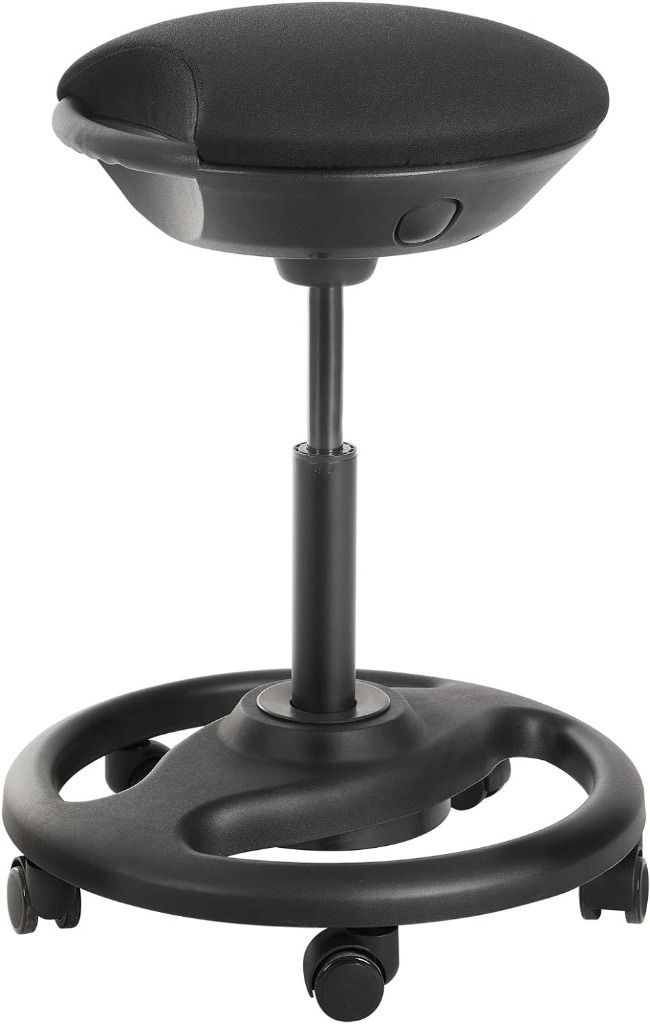 biurowy, ergonomiczny taboret czarny OSC06BK