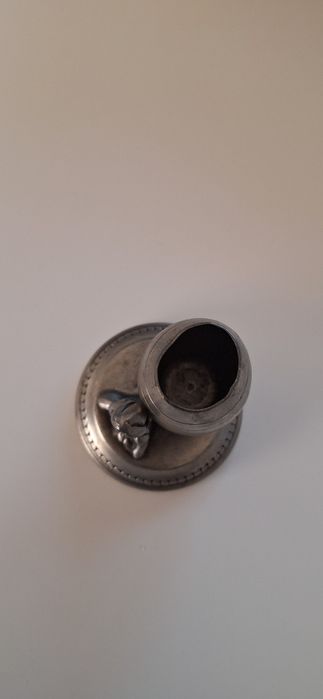 Estanho , paliteiro, jarra, pote