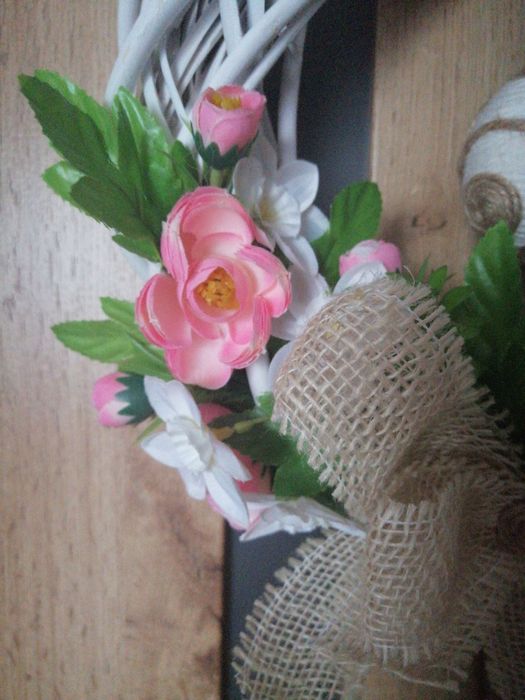 Wianek na drzwi wiosna, Wielkanoc.