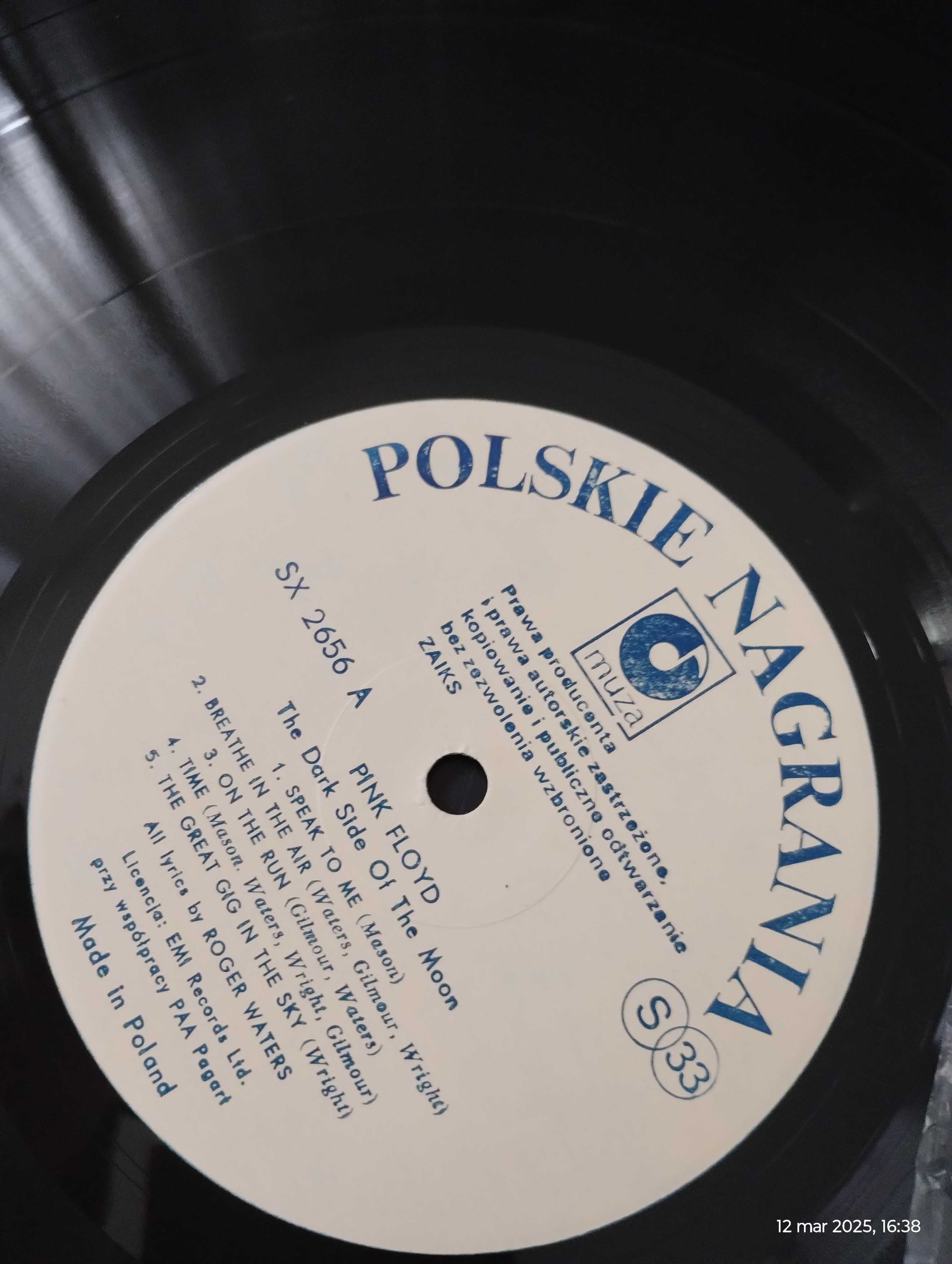 Pink Floyd - The Dark Side of The Moon- płyta z 1988r, NM