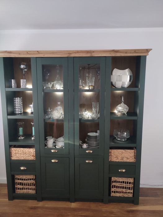 Meble do salonu witryna + szafka tv