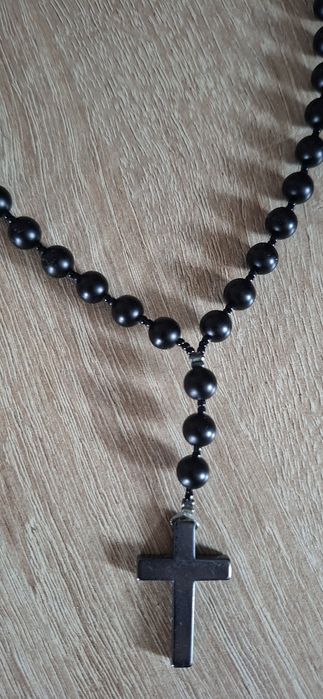 Różaniec męski z naturalnych kamieni