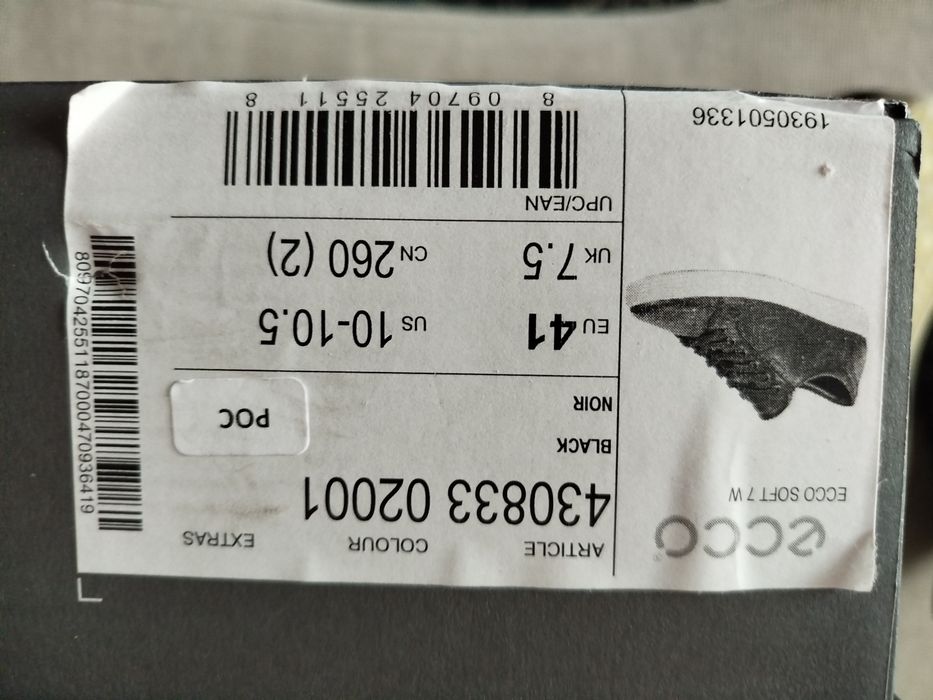 Buty damskie Ecco rozm.41 nowe