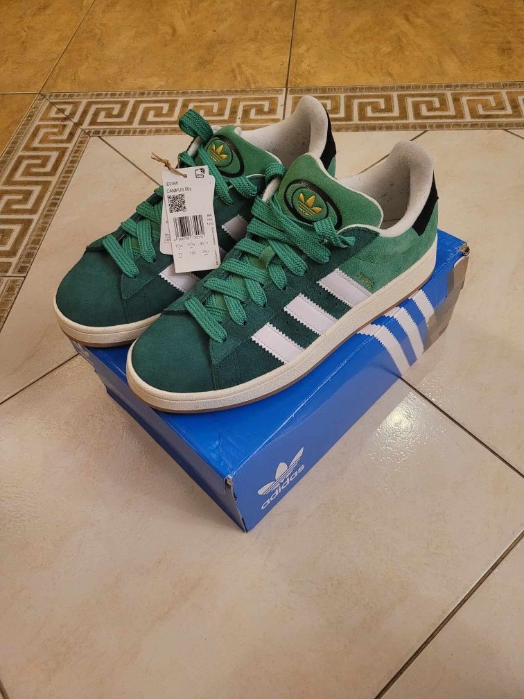 Adidas campus 00s rozmiar 45,5 w zielonej kolorystyce