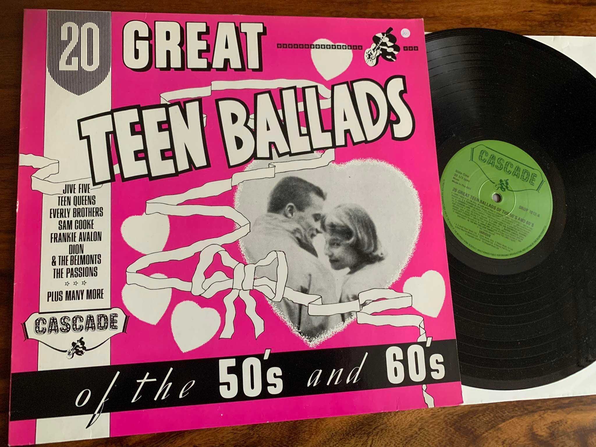 20 Great Teen Ballads Of The 50's and 60's -Winyl 1985r. - stan EXTRA!