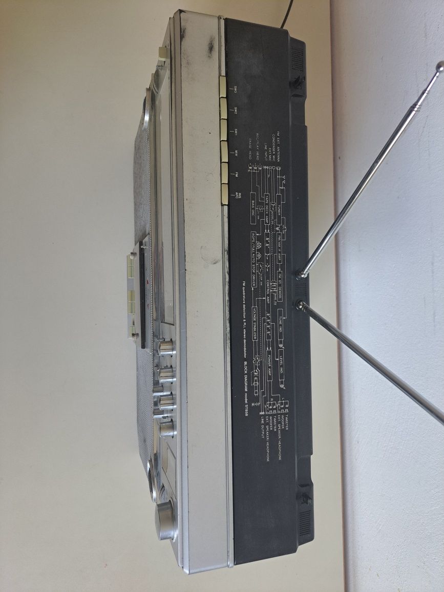 shin shirasuna silver st 858 бумбокс магнітола