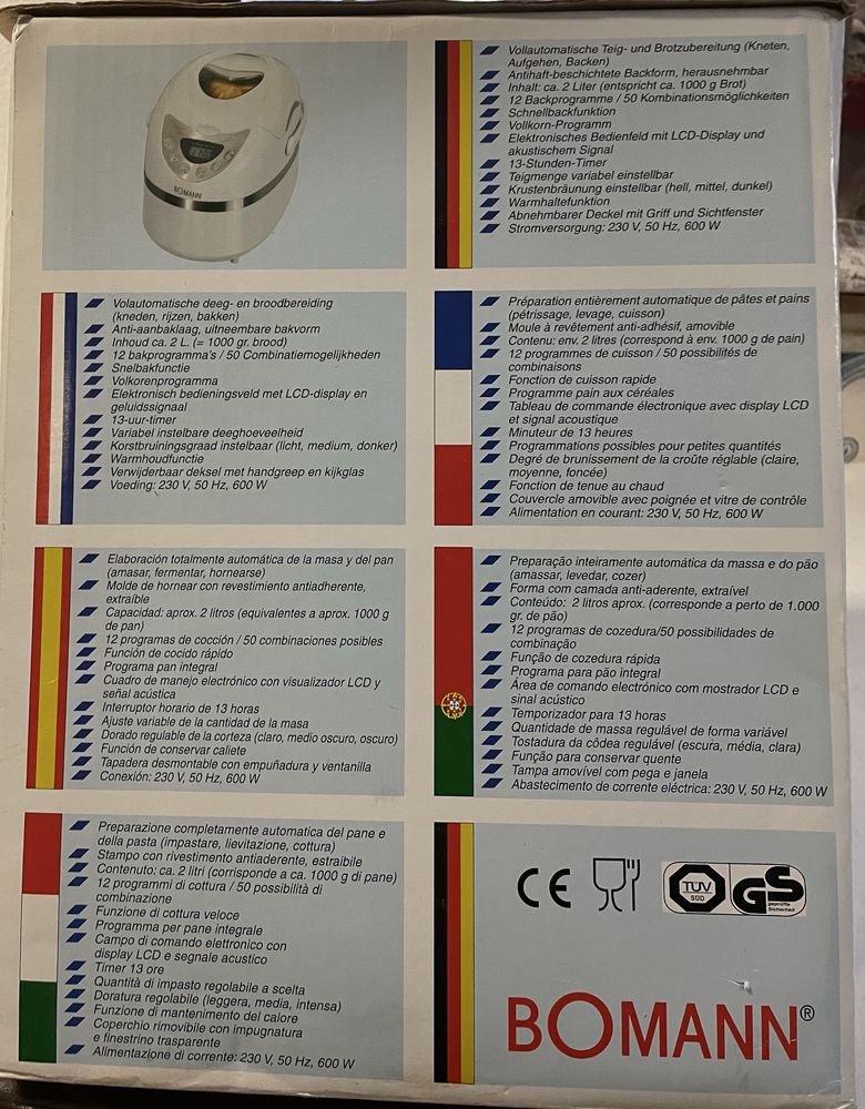 Vendo máquina de  fazer pão  nova BOAMM