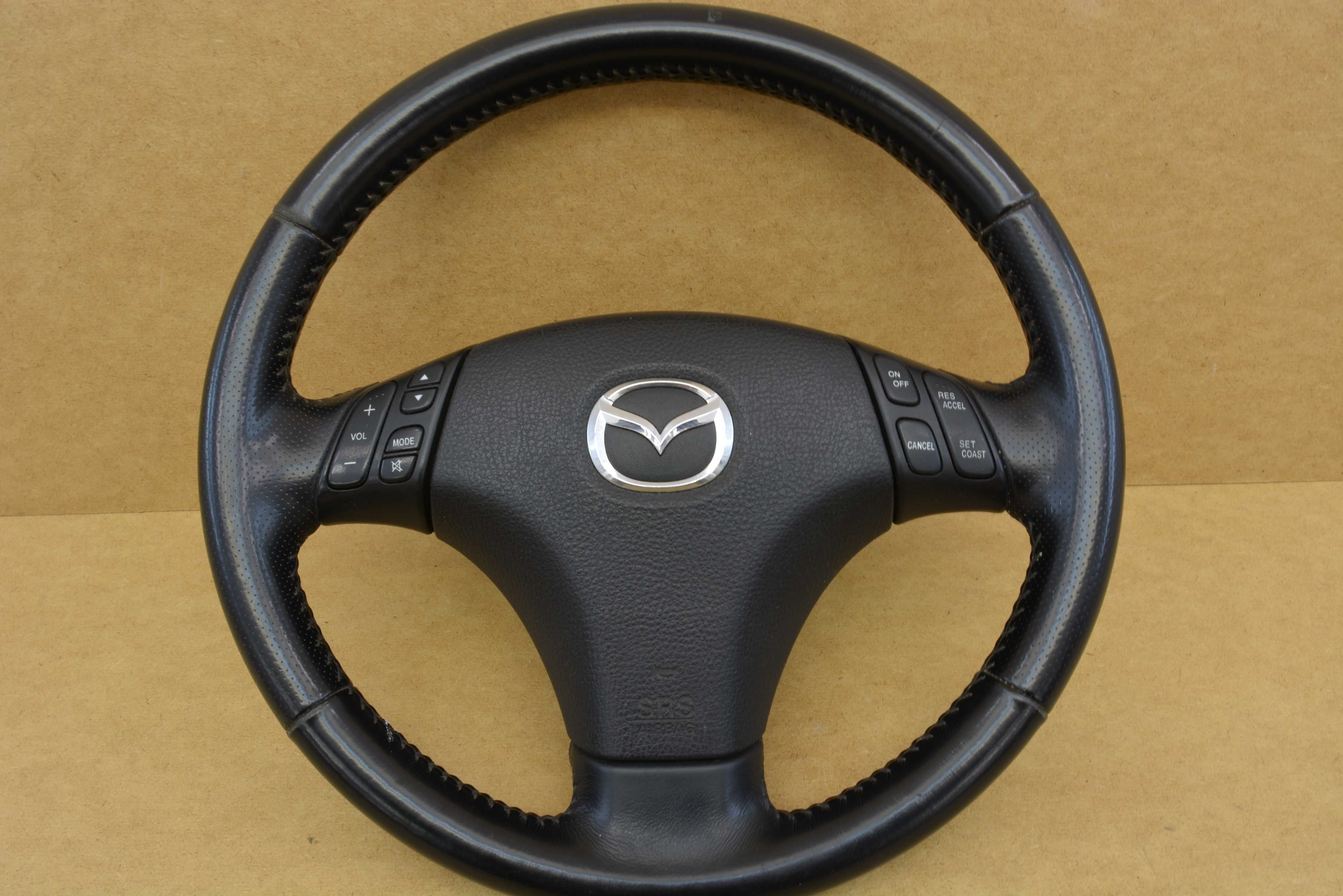 Mazda 6 kierownica skóra skórzana wielofunkcyjna mieszek gratis
