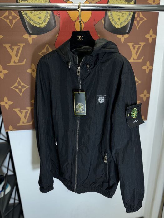 МУЖСКАЯ ВЕТРОВКА СТОН Брендовая куртка ОСЕНЬ черная курточка Стоник