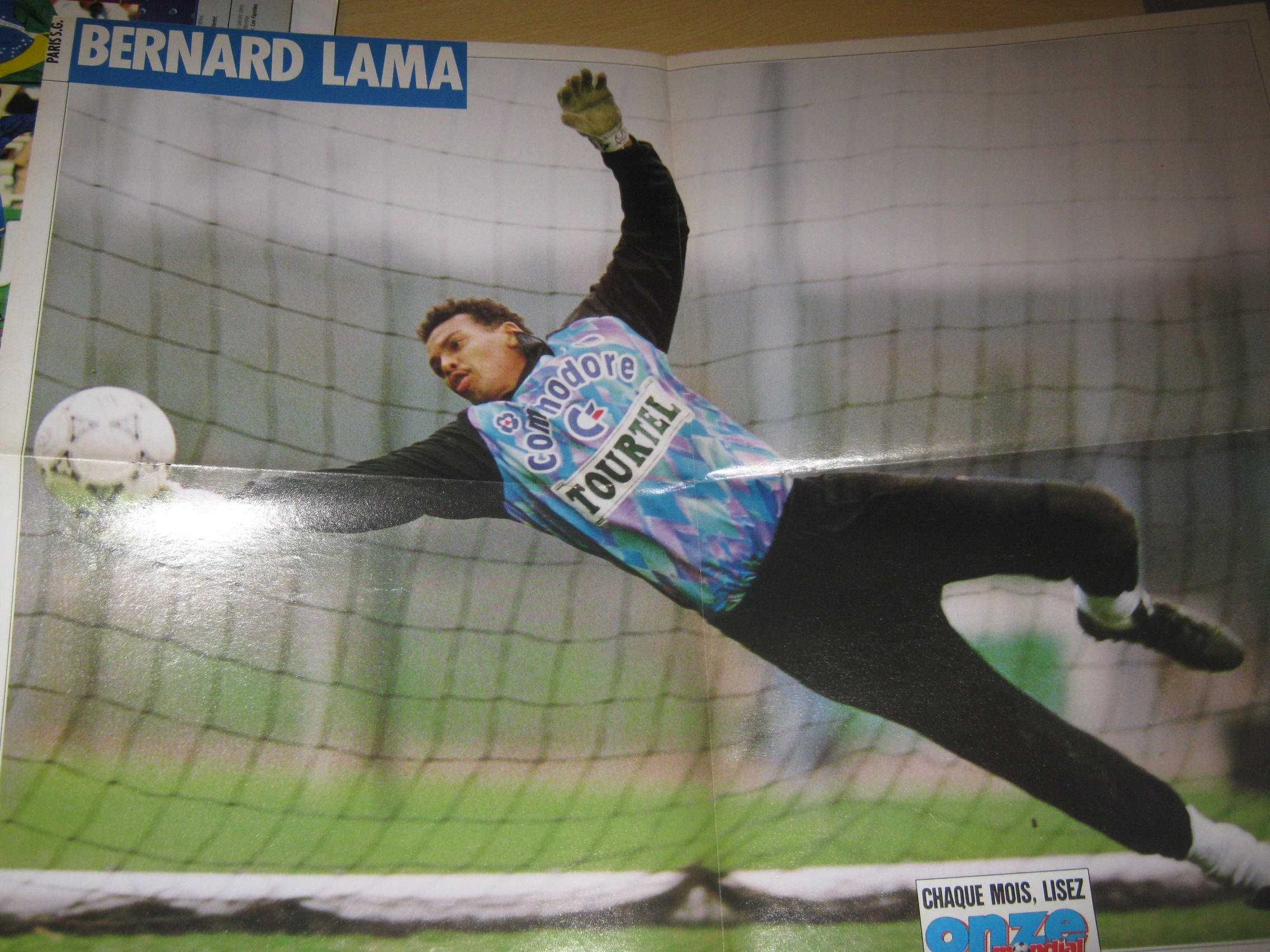 Posteres Futebol França Lama/Lizarazu + Album Fotos 94 Onze Mondial