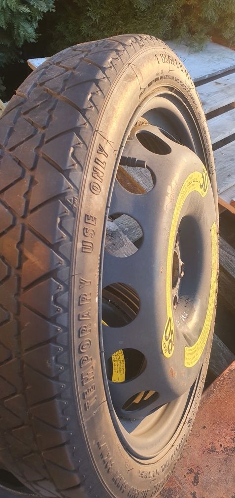 Kolo zapasowe dojazdowe zapas 5x100 R18 Golf Bora leon Ibiza TT A3